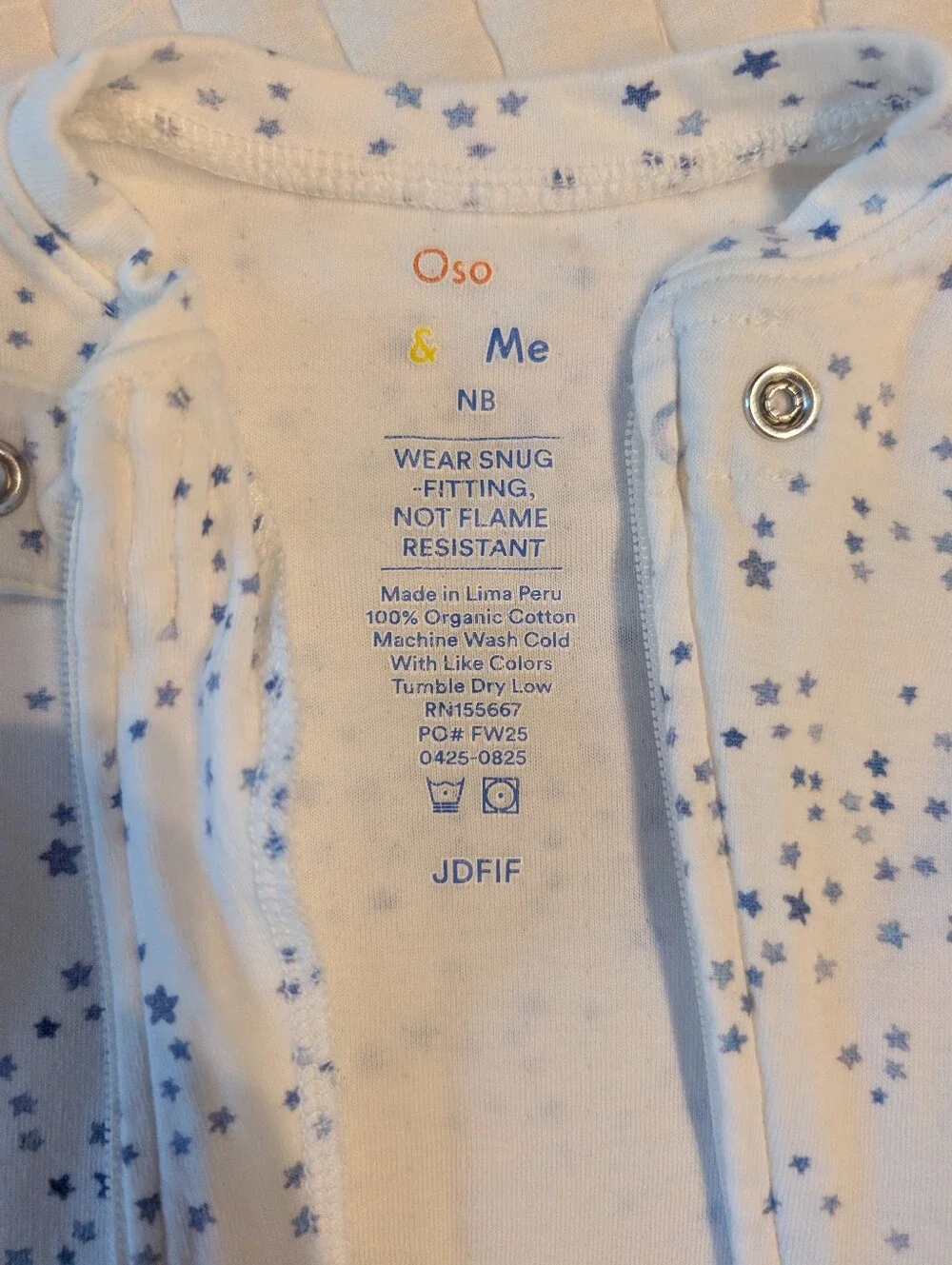 Oso & Me Star Footed Sleeper Pajamas